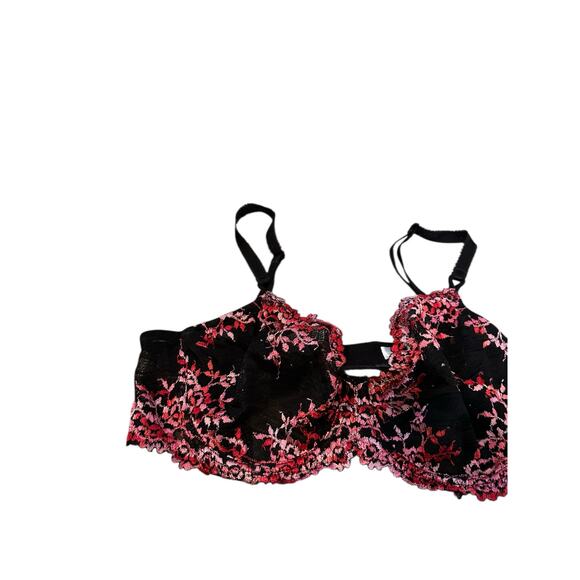 Wacoal Women's Multicolor Underwire Lace Full Coverage Unpadded Bra Size 36C - Picture 3 of 7